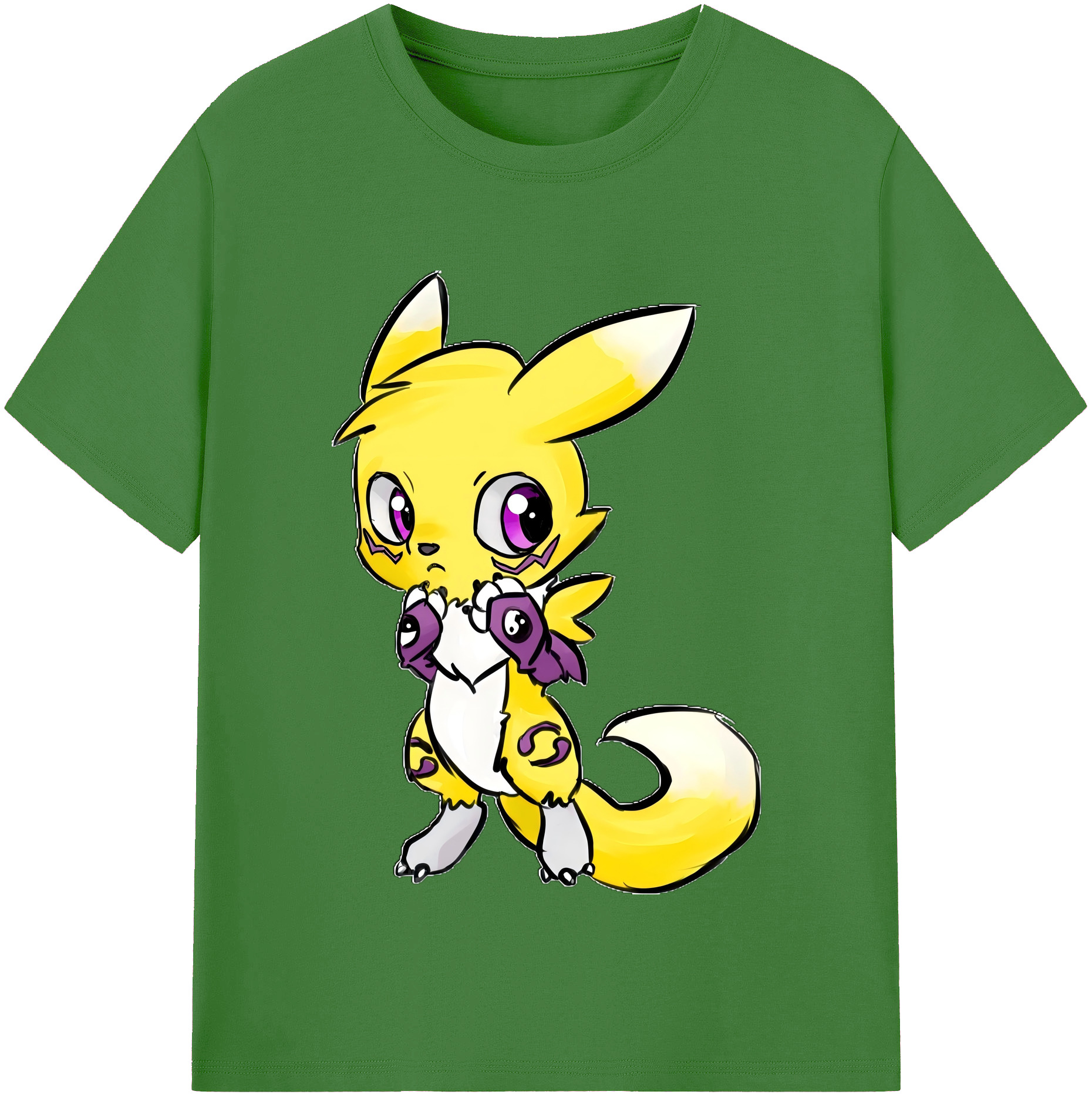 （画像用） Digimon デジタルモンスター/デジモン レディースカジュアルプリントTシャツ（綿100％）